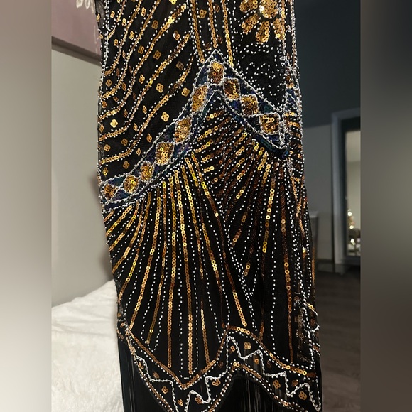NWT 1920’s Flapper Cocktail Fringe Vintage Embellished Dress size 3XL - Picture 8 of 8